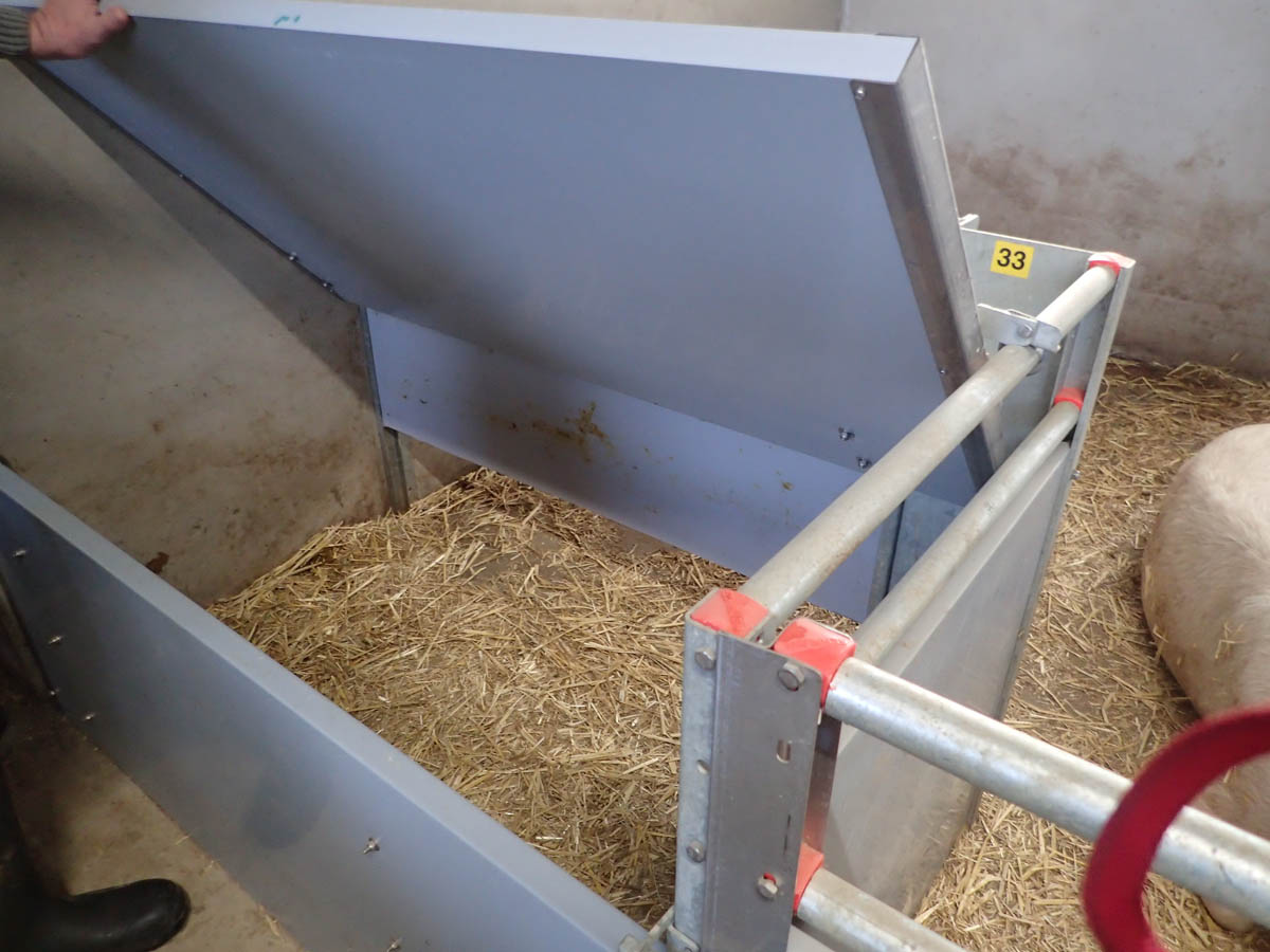 Bild 15: Abferkelstall Ferkelnest